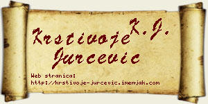 Krstivoje Jurčević vizit kartica